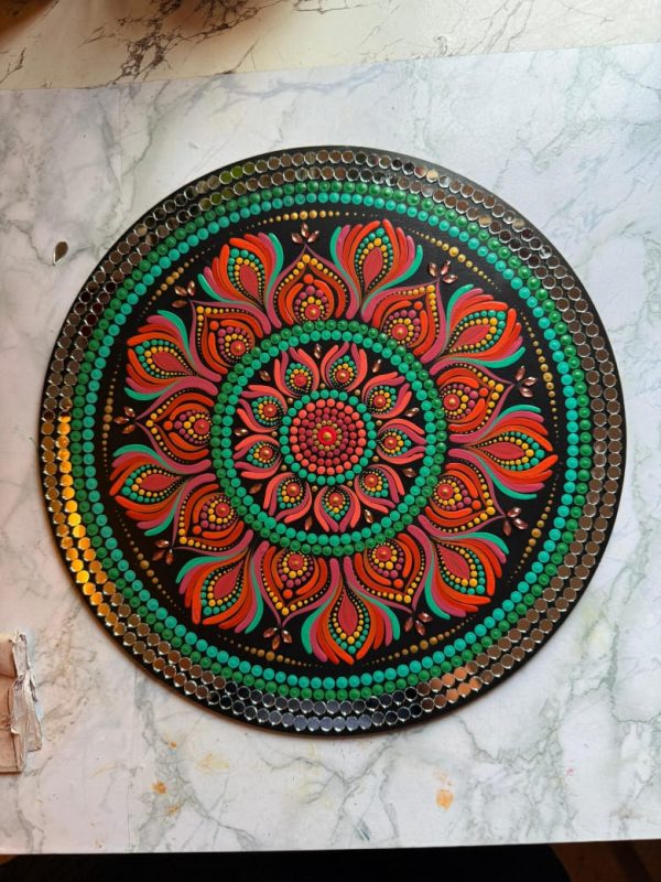 Mandala artwork (12-inch diameter)