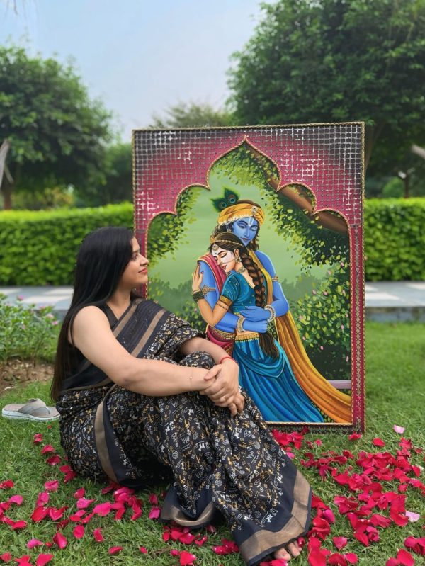 Radha Krishna love Painting (Size 4×3 Feet)